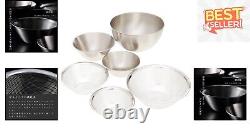 Durable 6-Piece Stainless Steel Bowl and Punching Strainer Set Easy Clean