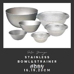 Durable 6-Piece Stainless Steel Bowl and Punching Strainer Set Easy Clean