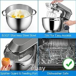 Electric Food Mixer with Stainless Steel Bowl Dough Hook Mixing Beater