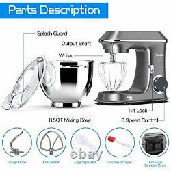 Electric Food Mixer with Stainless Steel Bowl Dough Hook Mixing Beater