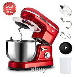 Electric Food Stand Kitchen Mixer Tilt-Head Stainless Steel Bowl with Dough Hook