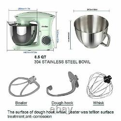 Electric Kitchen Mixer Food Mixer with 8.5QT Stainless Steel Mixing Bowl