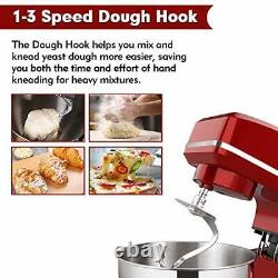 Electric Stand Mixer With Stainless Steel Mixing Bowl And 3 Attachments 8.5QT