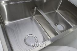 Elkay ECTRUAQ31169TWC 18 Gauge Workstation Stainless Steel Double Bowl Sink