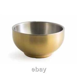 FOH DBO068GOS22 Harmony S/S 6 Ounce Matte Brass Bowl 6 / CS