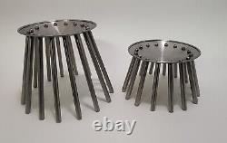 FOH Round Sundial Basket/Plate Stand/Fruit Bowl 9 & 11 Catering Set