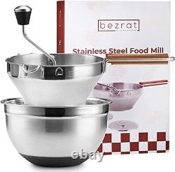 Food Mill with Mixing Bowl MIXING BOWL INCLUDED Stainless Steel Kitchen Mil