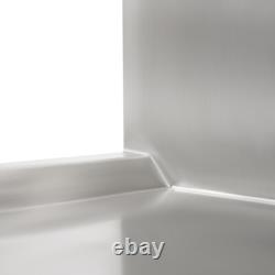 Free Standing Stainless-Steel Single Bowl Commercial Restaurant Kitchen Sink Set