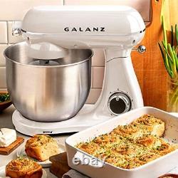 Galanz Retro Multi-Speed Stand Mixer with 7 QT Stainless Steel Mixing Bowl Do