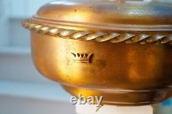 Gold Plated Stainless Metal Bowl with Church Cross Communion Serving Dish