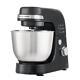 Hamilton Beach Stand Mixer With Whisk Flat Beater Stainless Steel Black