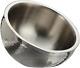 Hammered 12-inch Stainless Steel Dual Angle Doublewall Serving Bowl