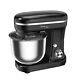 Healthy Choice Electric 1200w Mix Master 5l Stand Mixer Withbowl/whisk/beater Blk