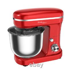 Healthy Choice Electric 1200W Mix Master 5L Stand Mixer withBowl/Whisk/Beater Red