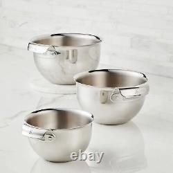 Hestan Provisions Stainless Steel Mixing Bowl Set, 3-Piece