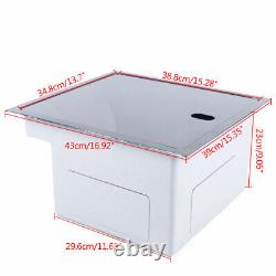 Hidden Kitchen Sink Single Bowl Bar, Small Size Sink, Stainless Steel Black NEW