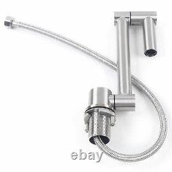 Hidden Kitchen Sink Single Bowl Stainless Steel with Drain Folding Faucet Strainer