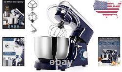 High-Performance 6QT Stand Mixer Powerful 660W Motor 6 Speeds Accessories