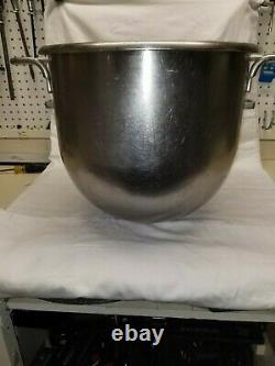 Hobart 30 QT stainless steel Mixer Bowl with handles, descent condition
