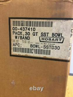 Hobart 437410 STAINLESS STEEL 30 Quart MIXING BOWL D-300 NEW OEM