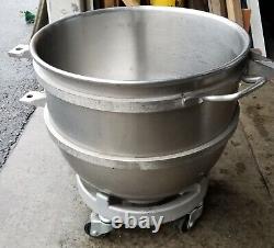 Hobart BOWL-HL80 Legacy 80 Qt. Stainless Steel Mixing Bowl + Bowl Dolly