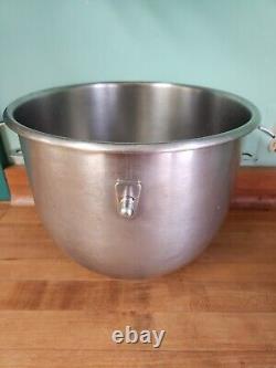 Hobart BOWLSSTA12, 12 Qt. Stainless Steel Bowl for A120 Mixer 00-295643 EUC