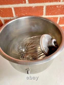 Hobart Genuine 20 QT Mixer Stainless Steel Mixing Bowl and Whisk/Whip