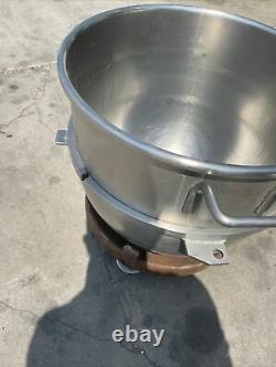 Hobart Stainless Steel 60-quart Mixing Bowl VMLH-60 With Dolley Rolling Cart
