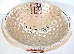 IL Mulino Jeweled / Hammered / 12-qt Stainless Bowl Beer Ice / Punch Bowl