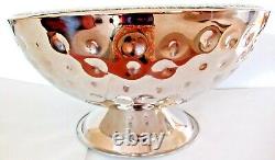 IL Mulino Jeweled / Hammered / 12-qt Stainless Bowl Beer Ice / Punch Bowl