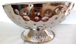 IL Mulino Jeweled / Hammered / 12-qt Stainless Steel Bowl New / Never Used