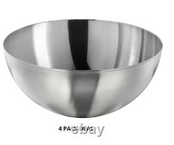 Ikea 4 Pack BLANDA BLANK Serving bowl, stainless steel, 11