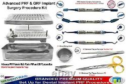 Implant Surgery PRF Membrane Kit RGF Graft Carriers Compactors Tweezer Scissors