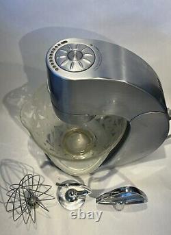Jenn-Air Attrezzi Stainless Steel Mixer With Etched Glass Bowl And 3 Attachments