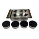 Julien Smartstation Kitchen Serving Bins With 4 Bowls Walnut Sides New Open Box