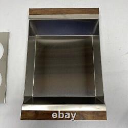 Julien SmartStation Kitchen Serving Bins With 4 Bowls Walnut Sides New Open Box