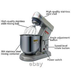 KAY Electric Stand Mixer Food Blender Baking Stainless Steel Mixing Bowl 7L 500W