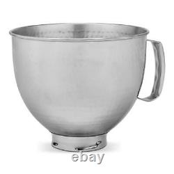 KitchenAid 5 Quart Tilt Head Hammered Stainless Steel Bowl KSM5SSBHM Durable USA