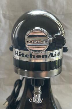 KitchenAid Artisan Mixer KSM150PS0B Black With5 Quart Mixing Bowl 10 Speed Used