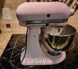 KitchenAid Artisan Pink 5 Qt Electric Tilt Head Stand Mixer With 3 Accessories