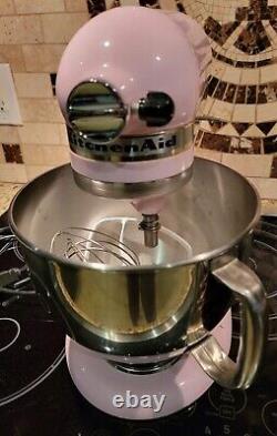 KitchenAid Artisan Pink 5 Qt Electric Tilt Head Stand Mixer With 3 Accessories