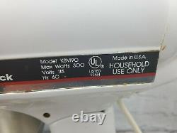 KitchenAid KSM90 White 10 speed 4.5 Quart Tilt Head Ultra Power Stand Mixer USA