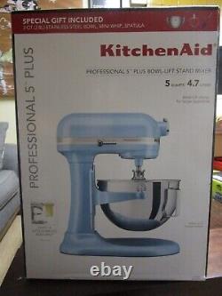 KitchenAid PROFESSIONAL 5 PLUS 5QT Bowl-Lift Stand Mixer KP25M0XVB BRAND NEW