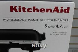 KitchenAid Pro 5 Plus KV25G0XBM 5qt Bowl-Lift Stand Mixer Matte Black. Sealed