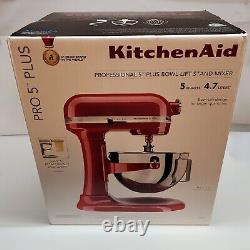 KitchenAid Pro 5 Plus LIFT Stand Mixer 5-QT KV25G0XER Brand NEW! Cake Baker Mix