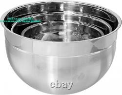 KitchenGrips Stainless Steel Mixing Bowl 3piece/Set 1.5, 3, 5