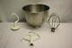 Kitchenaid Genuine Stainless Steel Mixing Bowl & Dough Hook Beater Wisker