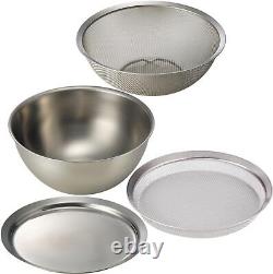 Labase Tsubame Sanjo Stainless Steel Bowl & Zaru & Plate & Shallo