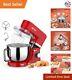 Large 7.5 Qt Stand Mixer 660w 6-speed Tilt-head Attachments Red