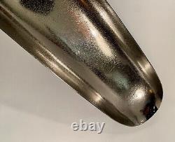 Long 15 Michael Aram Textured Footed Bowl Hand Signed Gunmetal Exterior